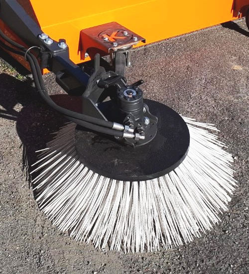 ASH 8570 L - Gulley Brush Left Hand - 85cm Hydraulic Drive for KM 70 series Sweeper
