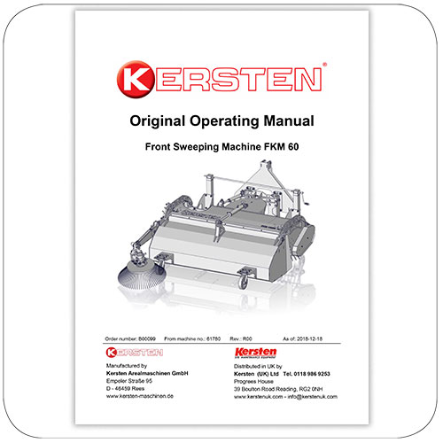 Instruction Manual - Front Sweeper FKM 60, FKM 60L