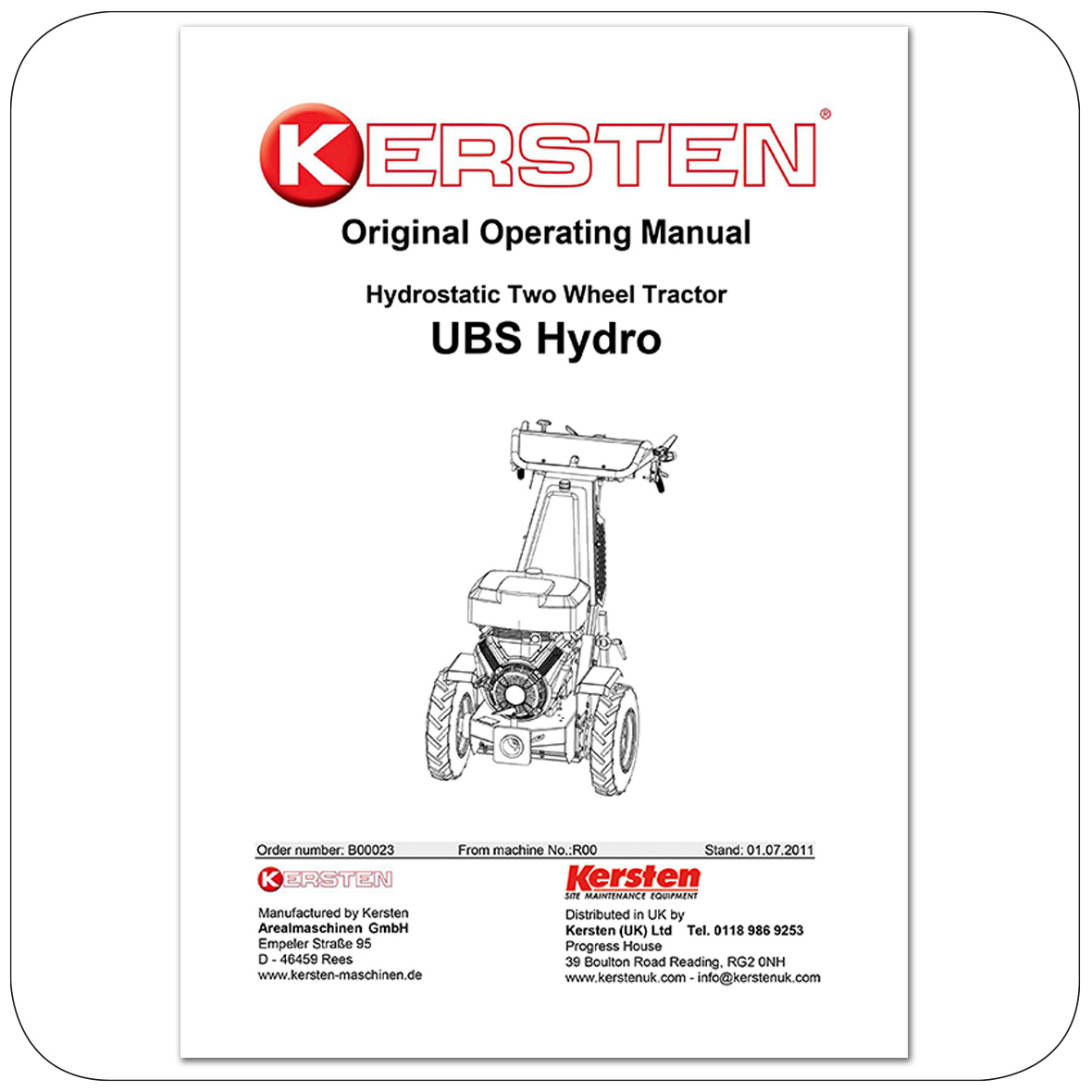 Instruction Manual UBS Hydro - Power Unit - B00023