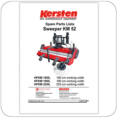 Spare Parts Lists Sweeper KM 52