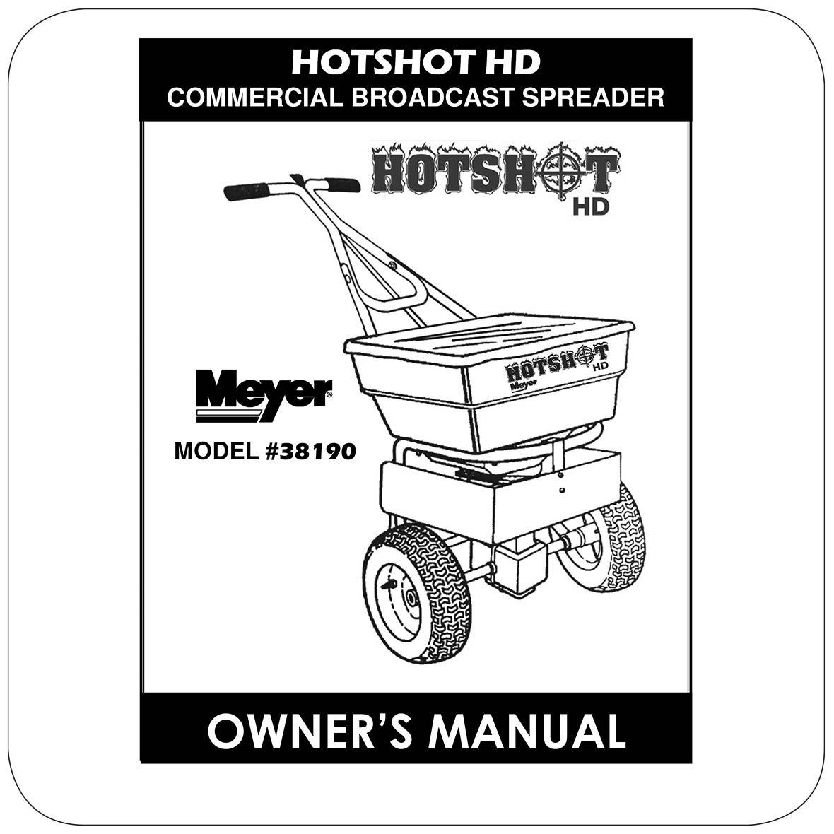 Owners Manual HotShot 100HD - 38190